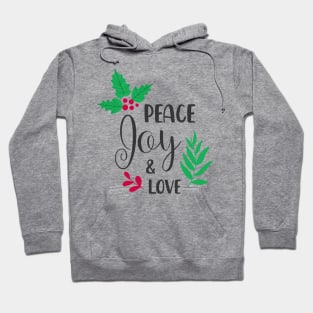 Christmas badges with lovely hand drawn elements and quotes Hoodie